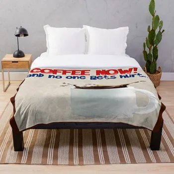 

Coffee Now Throw Blanket Soft Sherpa Blanket Bed Sheet Single Knee Blanket Office Nap Blanket