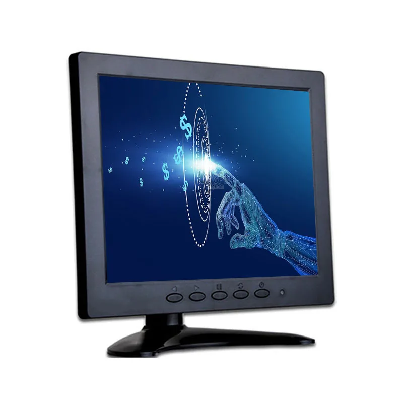 ZHIXIANDA 8 inch IPS lcd screen with HDMI VGA USB input resistive touch monitor