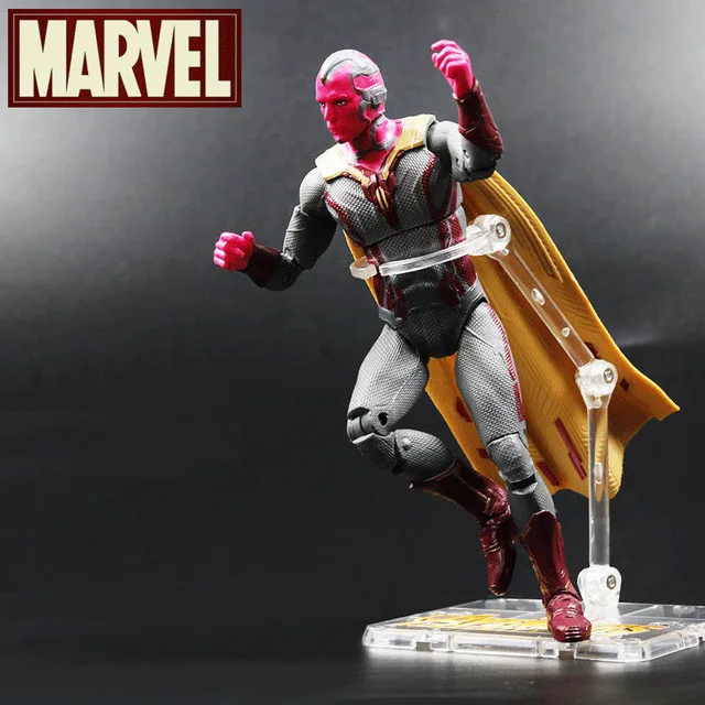 1pcs 2 шт./компл. аниме принтами "Marvel", "Мстители", "супергерой" Алая ведьма комплекты зрения ПВХ Коллекционная Фигурка героя модель игрушки - Цвет: 1pcs