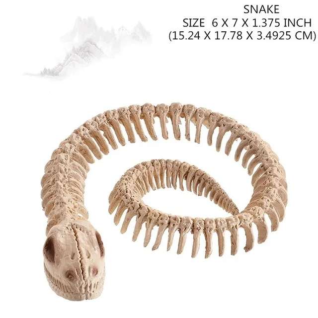 Хэллоуин реквизит ужас Скелет Дракон Собака Змея паук Скелет животного кости дом с привидениями Escape Horror украшения - Цвет: snake