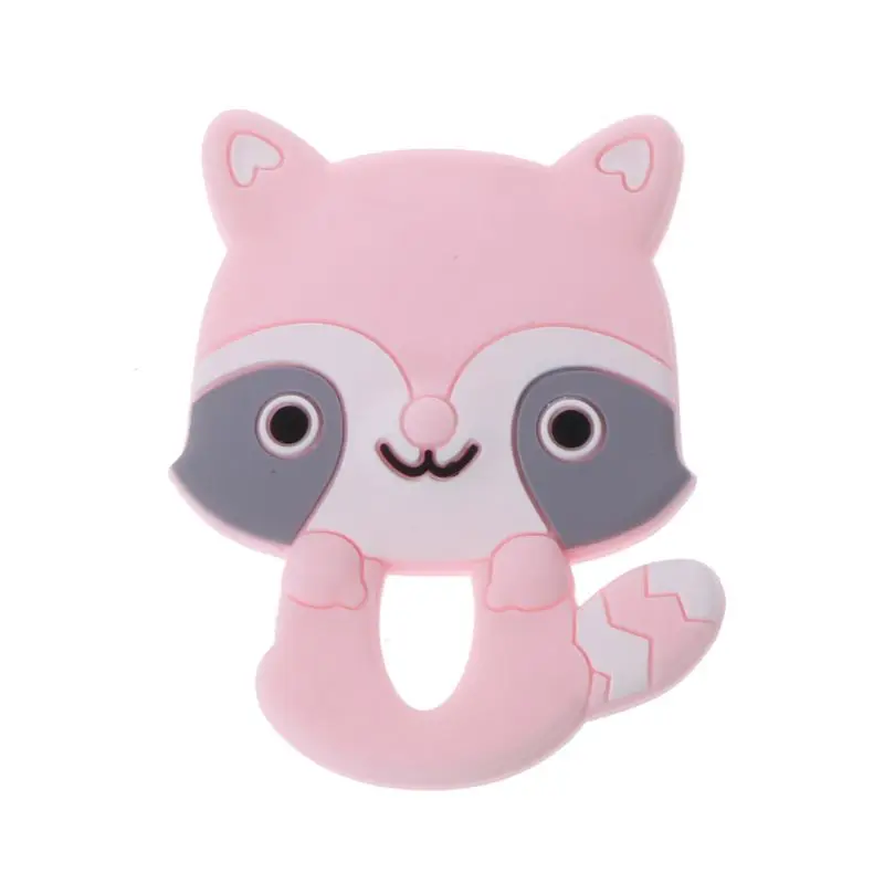 

1pc Silicone BPA Free Cartoon Animals Baby Teething DIY Necklace Soft Baby Teethers