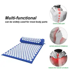 Медицинский Коврик для йоги Массажный коврик для тела акупрессур снимает стресс и боль акупунктурный Массажный коврик подушка с подушкой