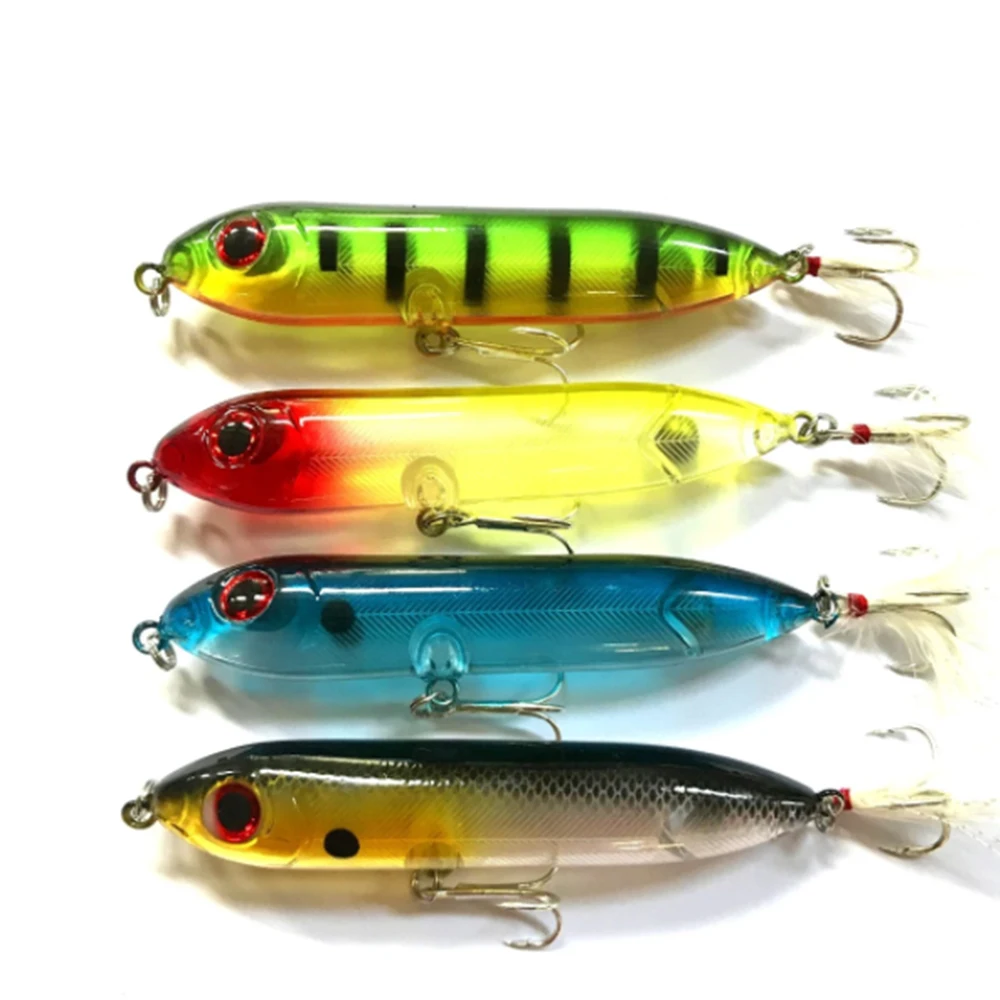 9cm 12g Topwater Pencil Fishing Lure Whopper Hard Bait Rattle Sound Surface  Articulos De Pesca Isca Spook Lures Walk The Dog - Fishing Lures -  AliExpress