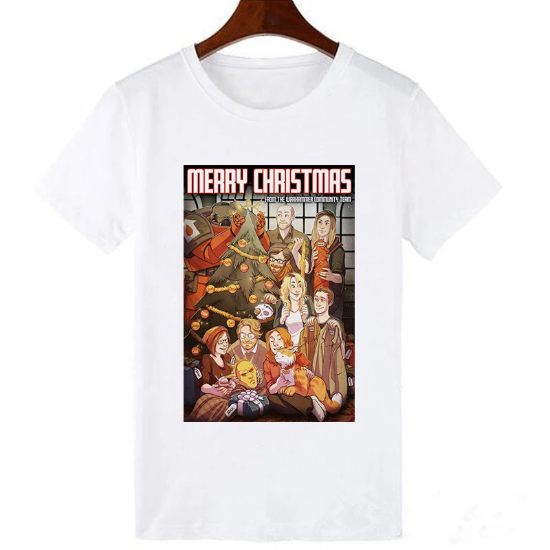 Эффектная Рождественская женская футболка с милой лисой каваи, короткий рукав, Harajuku, повседневная, Готическая, супер мягкая, размера плюс, женские футболки - Цвет: 19bk1039-white