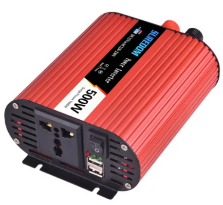 Двойной USB 500 Вт DC 12 В/24 В к AC 120 В/220 В автомобильный инвертор зарядное устройство адаптер конвертер Модифицированная синусоида