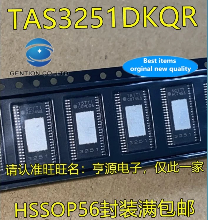 

5 шт., 3251 дюйма, TSSOP56, TAS3251DKQR, TAS3251, экран/линейный усилитель, модель 100%, новый и оригинальный
