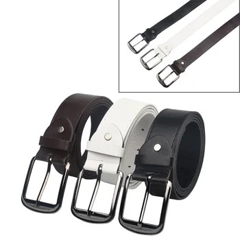 

Simple High Quality Men's imitation leath Belt 2019 Vintage Buckle New Designer Luxury Strap Male Waistband Fashion Male Belts