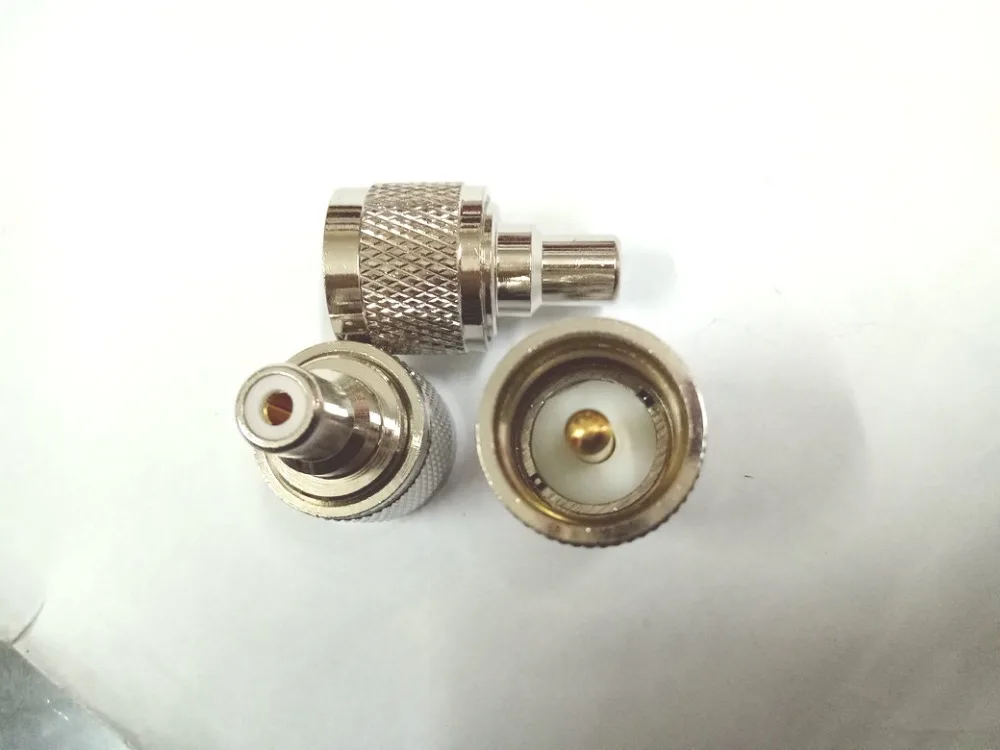 10 шт. латунь UHF мужской PL-259 RCA Женский разъем адаптера