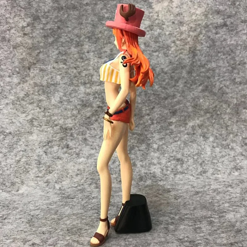 Аниме one piece Nami с шапкой чоппера Сексуальная ПВХ фигурка Коллекционная модель игрушки куклы 22 см A240