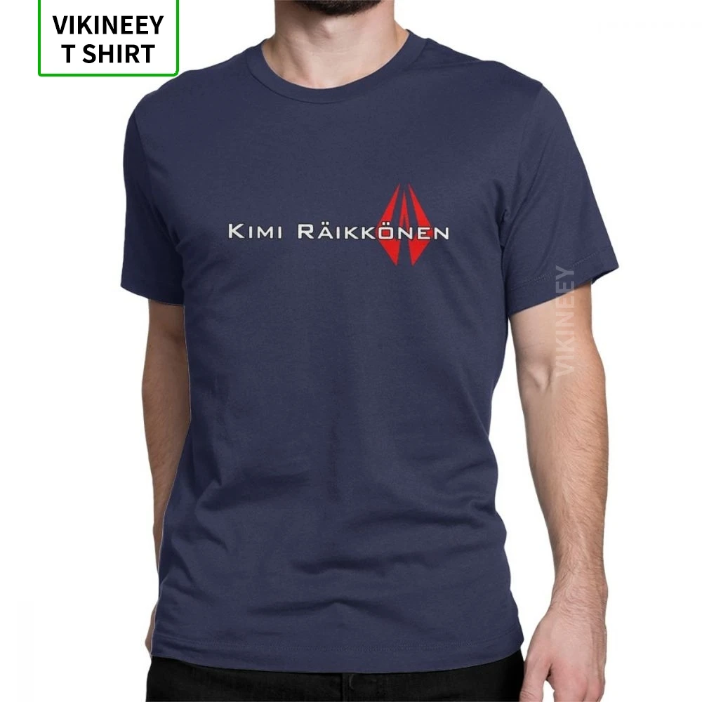 

Men T Shirts Kimi Raikkonen T-Shirt Helmet Colours Awesome Short Sleeve Legend Icon Racing Tees O Neck Top 100% Cotton Graphic