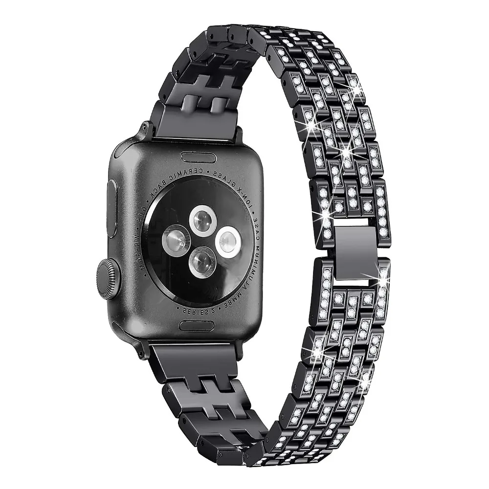 Ремешок для Apple Watch Series 4 3 2 1 сменный Браслет из нержавеющей стали ремешок для Apple iWatch 38 мм 42 мм 40 мм 44 мм