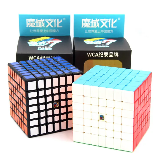 Moyu 7x7 CUBE Classroom Meilong 7x7x7 Magic Cube 7Layers Cube Seven Layer Black Cube Puzzle Toys For Children Kids Gift Toy 5