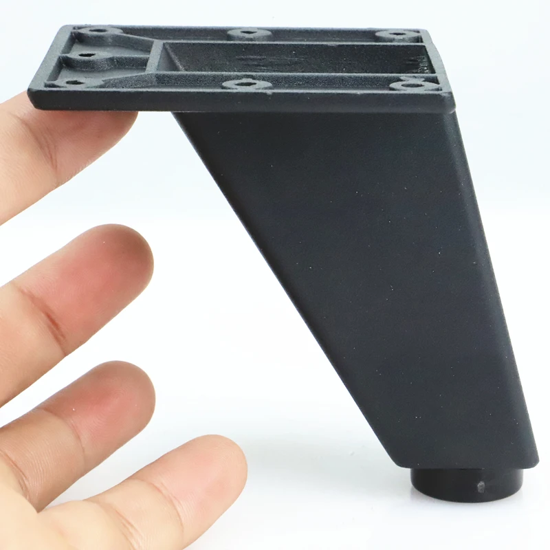 Black and white furniture legs adjustable square cabinet feet aluminum alloy cabinet feet Bathroom adjustment Foot