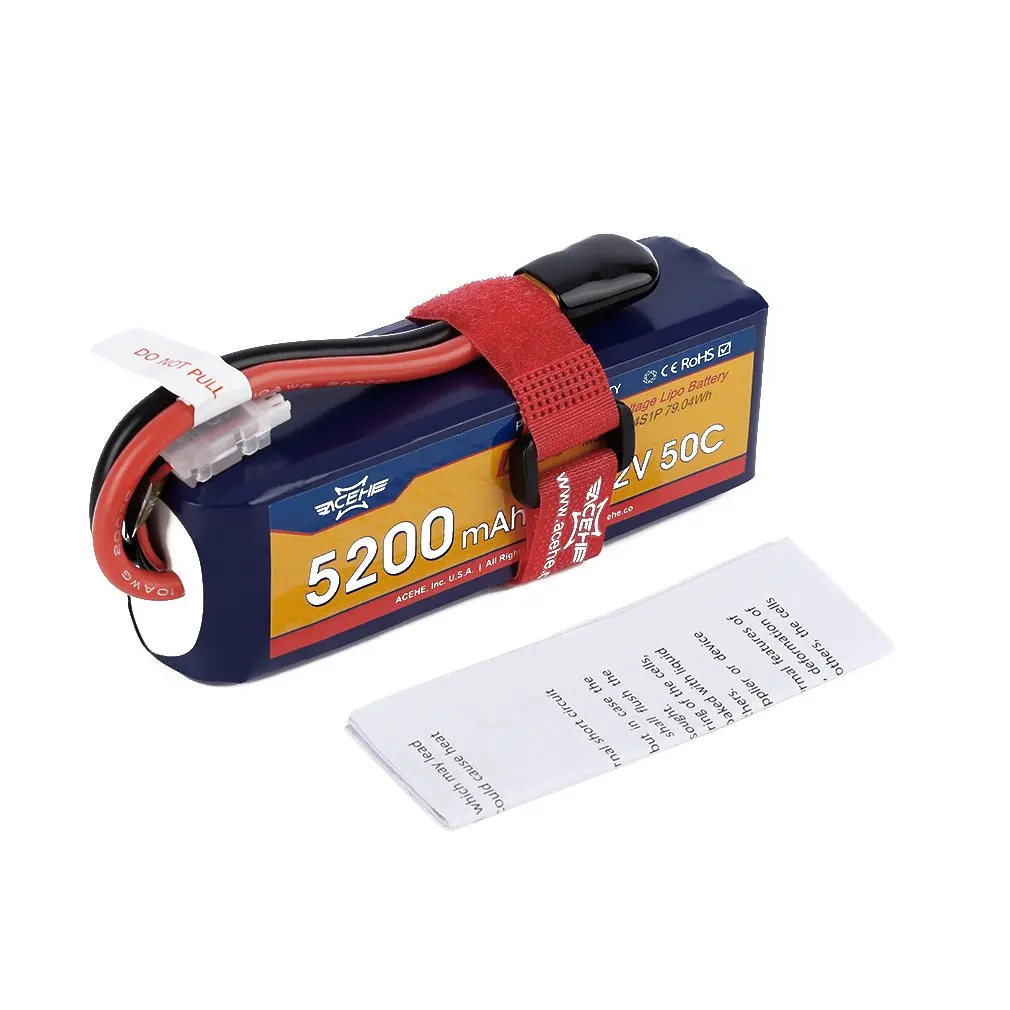 

1pcs ACEHE Lipo Battery 15.2V 5200mAh 50C 4S1P 79.04Wh with XT60 Plug High Voltage Lipo Battery