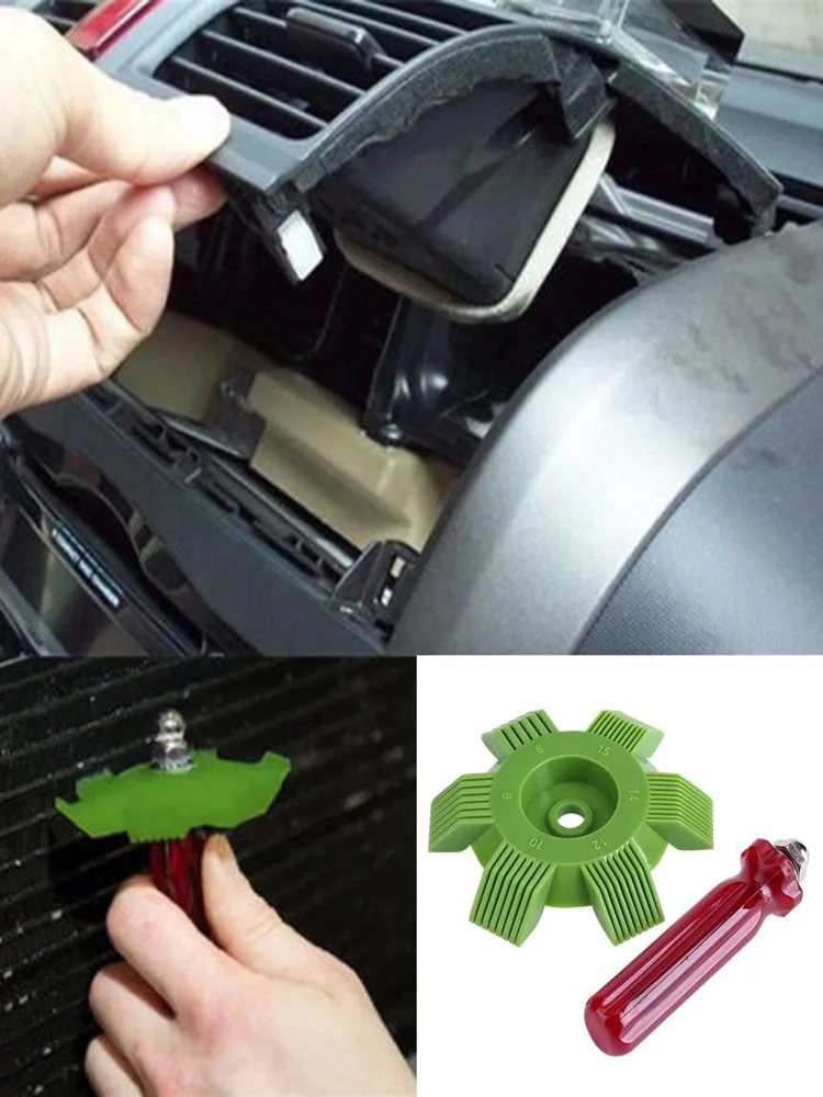 Car A/C Radiator Condenser Evaporator Fin Coil Comb Air Conditioner