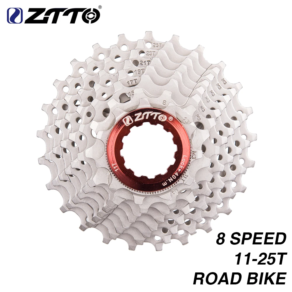 ZTTO 8s 11-25T кассета Freewheel Road Запчасти для велосипеда 16s 24s 8 скоростная Звездочка совместимая