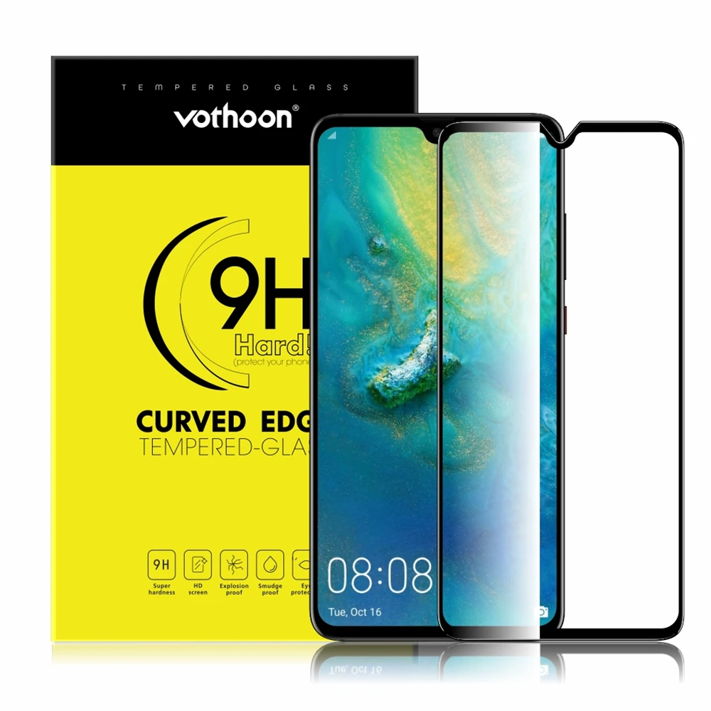 Vothoon закаленное стекло для Huawei Mate 30 Pro 20 20X полное клеевое Защитное экрана P30 P20 Lite