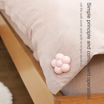 

12Pcs/Set Non-Slip Duvet Quilt Clips Blanket Holder Fastener Quilt Comforter Gripper Clamp Button Holder DIY Quilt Fixer