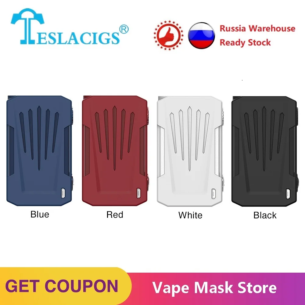Baratos Nuevo Original Tesla Invader 4X VV Box MOD para el Kit invasior 4X voltaje ajustable salida máxima 280W e cig Vape Mod Vs Drag 2 Shogun