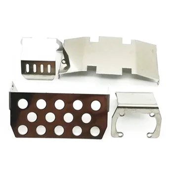 

Stainless Steel Chassis Armor Protection Skid Plate for 1/10 RC Crawler Accessories TRX4 SCX10 II 90046/47 90059/60