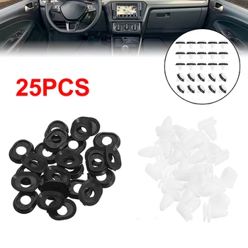 

25pcs Plastic Car Door Trim Panel Clips Kit 71728806 Fit For Fiat Ducato For Citroen Jumper For Peugeot Boxer Accessories Parts