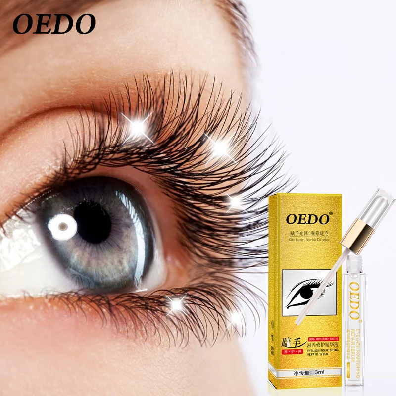 

OEDO Eyelashes Thick Growth Eye Serum Eyelashes Longer Lasting Curly Nourishing Repair Moisturizing Eyelashes Eyebrow 3ml