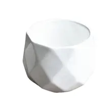 10*10*7,7 см горшки для растений, керамические милые цветочные горшки, травяные горшки для суккулентов, граненые фарфоровые домашние праздничные подарки