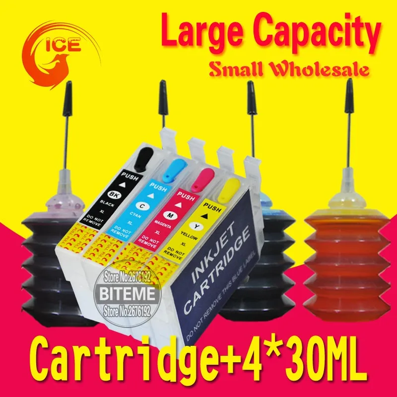 Перезаправляемый картридж для чернил Epson XP103 XP203 XP207 XP 103 203 207 чернила T1711 17|ink