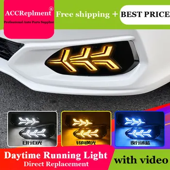 

Car Styling For Honda Fit 2018-2019 LED DRL For Honda Fit LED Fog Lamps High Brightness Guide LED Daytime Running Lights