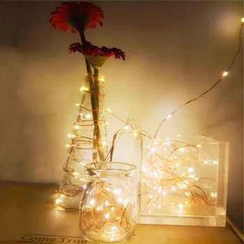 

Copper Wire Romantic Fairy String Xmas Decor Outdoor Super Bright Festival Fairy String Light Garden Durable 50LED Yard