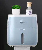 Вассердихте палочка Halterung Wc Papier Halter Regal Wc лоток для бумаги Rohr Lagerung коробка kreativent Tablett - Цвет: Цвет: желтый