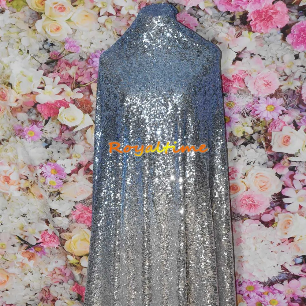 Turquoise Light Gold Sequin Fabric 003