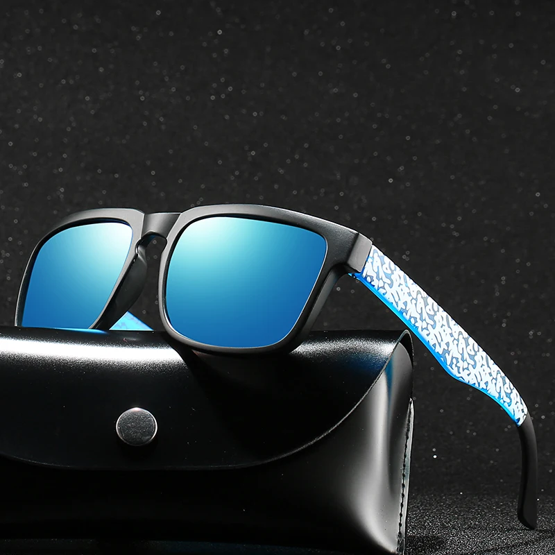 2020 новые модные квадратные Мужские поляризационные солнцезащитные очки UV400