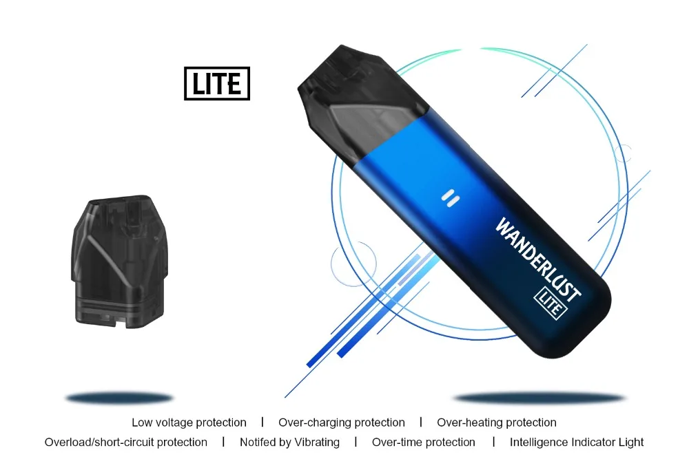 Electronic Cigarette ADVKEN Lite pod vape pen kit 2ml Capacity 1.2ohm ceramic Coil atomizer 1000mAh battery VS minift W01 VAPE (8)