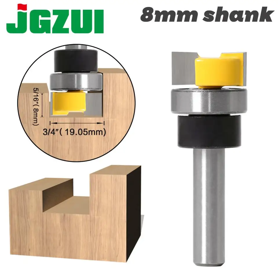 Flush Trim Router Bit 8mm Shank Template Trim Hinge Mortising Router ...