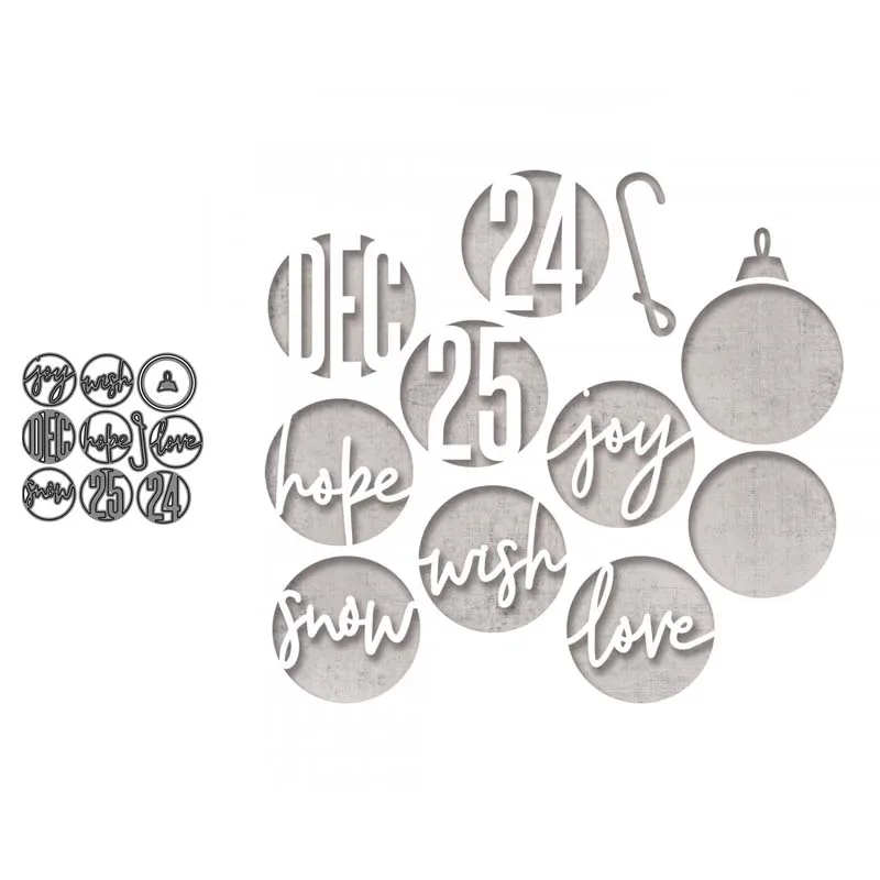 

Metal Cutting Dies and Scrapbooking Ring letter For Paper Making Halloween Crazy Embossing Frame Card Dies Set