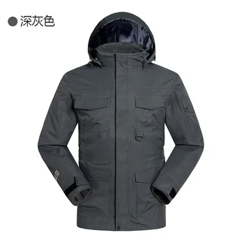 

Autumn and Winter Men's Outdoor Fleece Raincoat Jacket Thick Warm Ski Suit Windproof Breathable Mountaineering Printed Logo
