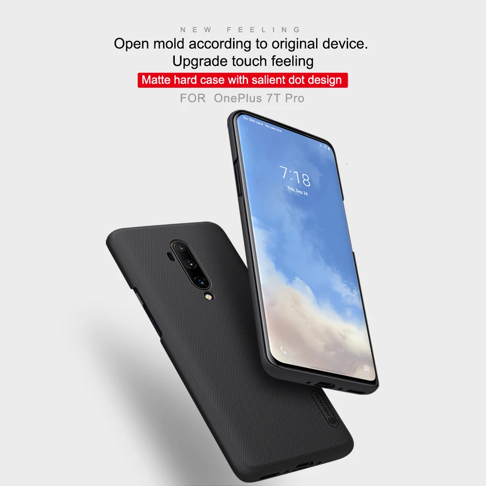 Для OnePlus 7T Pro Чехол для One Plus 7T Pro 1+ 7T Pro чехол задняя крышка с матовой поверхностью NILLKIN Пластик OnePlus 7 телефона чехол s