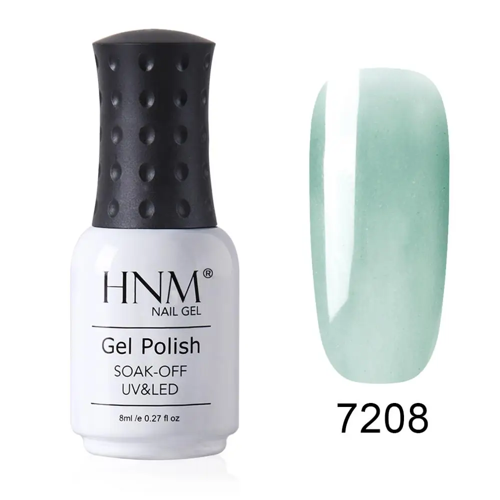HNM ледниковый черный 8 мл УФ светодиодный Гель-лак для ногтей Narl Art Soak Off Гибридный лак лампа Полуперманентная краска Лаковая эмаль - Цвет: 7208