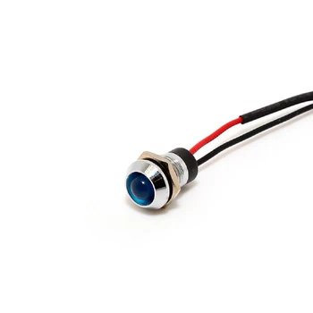 

Universal 5pcs Set 12V Car Boat LED Indicator Light Dash Dashboard Panel Warning Lamp Blue Red Yellow Green White