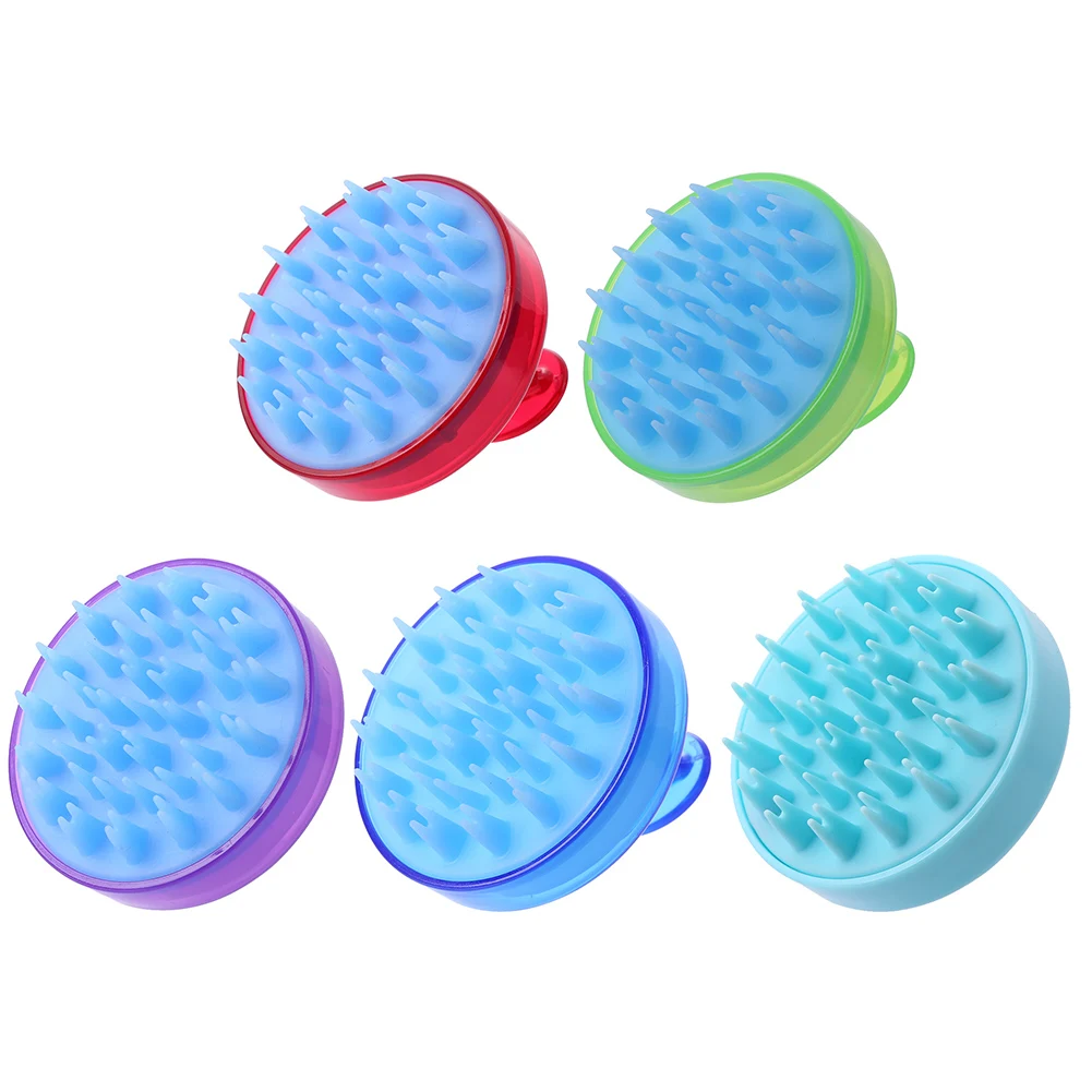 NEW Spa Hair Shampoo Silicone Brush Handheld Scalp Massage Washing Shower Comb | Красота и здоровье