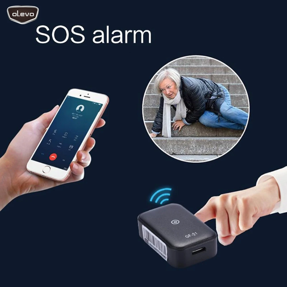 Мини трекер MiNiA8 GF21 GPS локатор кнопка SOS голосовое управление портативный