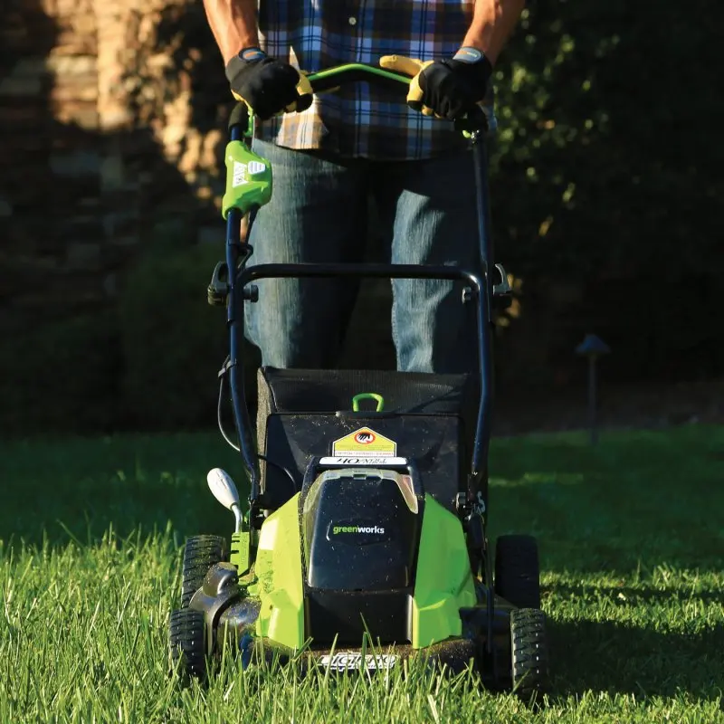 Газонокосилка Greenworks аккумуляторная 19 дюймов 40 в 800 Вт|Газонокосилка| |