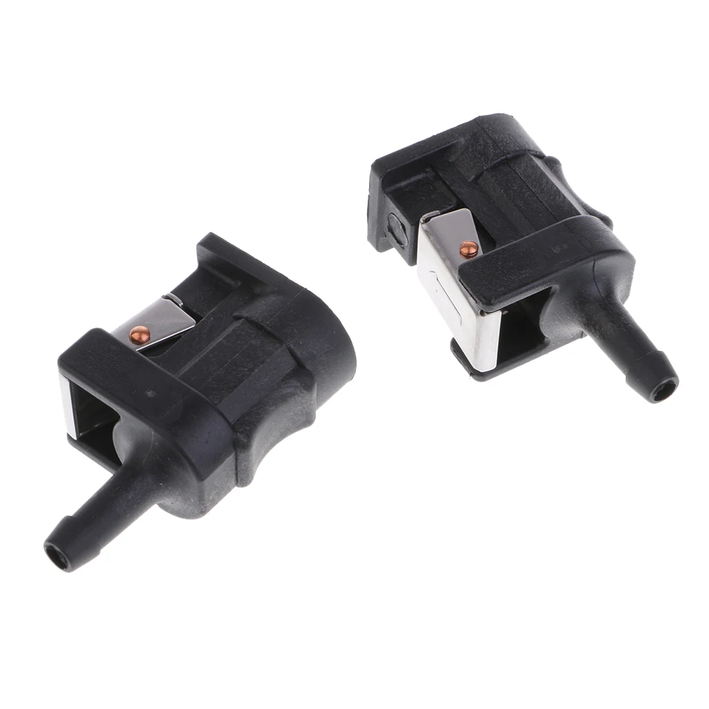 Linha de Combustível Conector do Tanque Combustível para Yamaha Barco do Carro Fêmea Conector Acessórios Motor Externo Peças 1 Par 6mm 3 Motor do barco