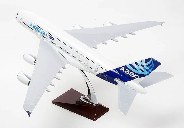 Самый большой размер 45 см длинный Airbus A380l самолет лучший подарок A380 модель самолета Модель самолета для детских игрушек