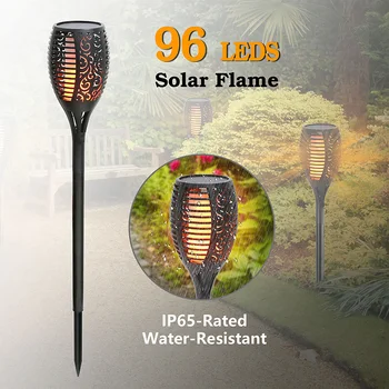 

Solar Panel Torch 1700-1800K SMD2835 LED Dancing Flame Effect Garden Yard Lamp