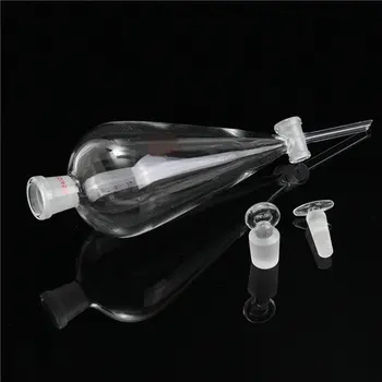60ml/125ml/250ml/500ml Transparent quartz glass Pyriform/pear-shaped separatory funnel Lab Glassware
60ml/125ml/250ml/500ml Transparent quartz glass Pyriform/pear-shaped separatory funnel Lab Glassware
