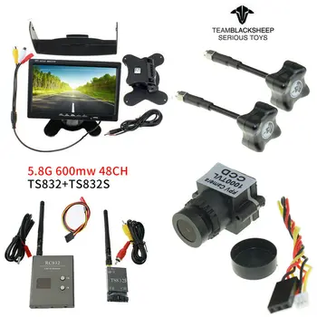 

FPV Combo CCD 1000TVL Camera + 5.8Ghz 600mw 48CH TS832 RC832 Plus + 7 Inch LCD 800 x 480 Monitor + Antenna For FPV