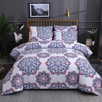 

Boho Bedding Set Printed Duvet Cover King Queen Size Sets Quilt Cover Brief Bohemian style Comforter Covers 3Pcs