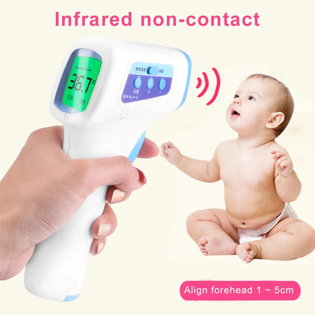 

Medical Infrared Thermometer Forehead Baby Portable Non-contact child Handheld Body Temperature Measure IR Device Measure Tool